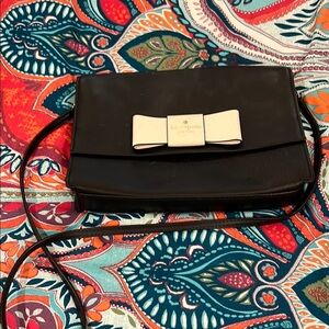Kate Spade Black Crossbody Bag with Chic Bow Detail